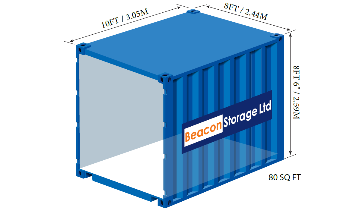 10ft Container Storage - Self Store - Secure