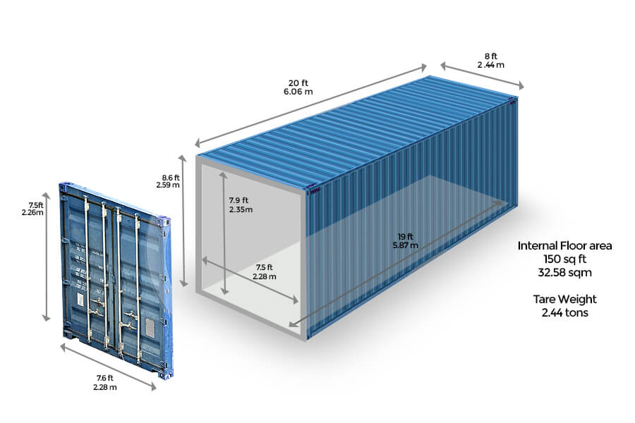 20ft Container Storage - Self Store - Secure